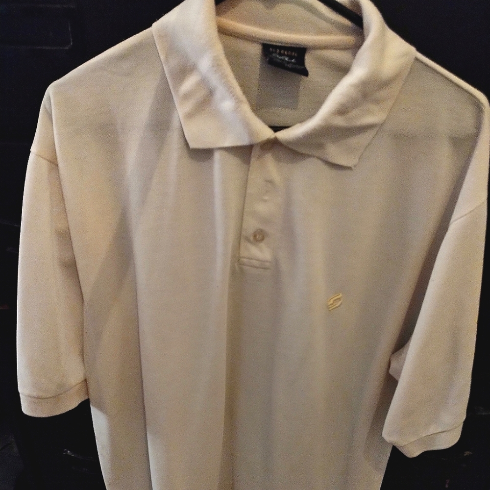 Men's XL Old Skool cream colored Polo shirt